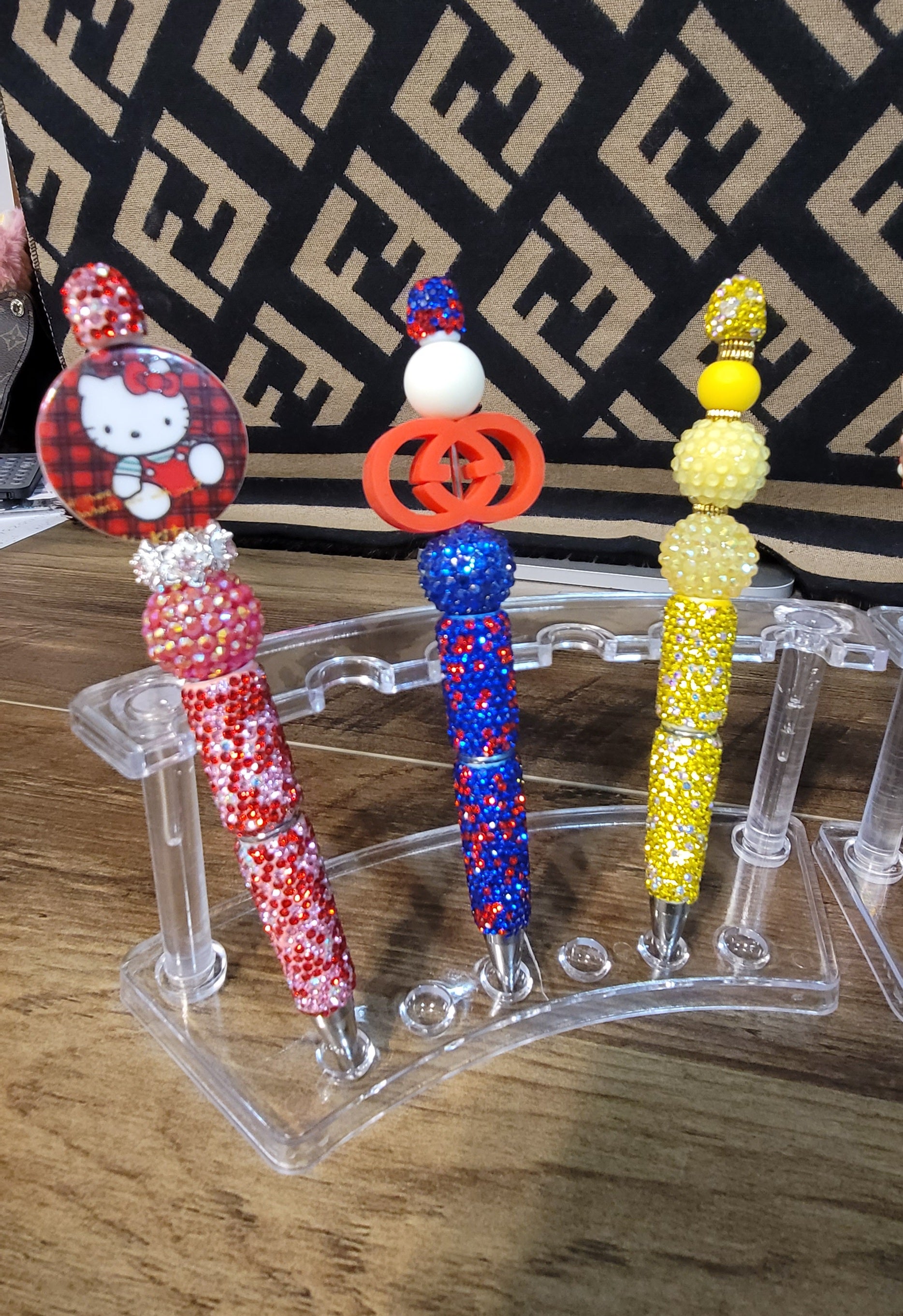 Blinged Out Beadable Pens